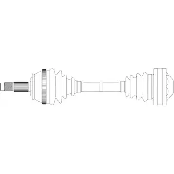 Arbre de transmission avant gauche GENERAL RICAMBI FI3084