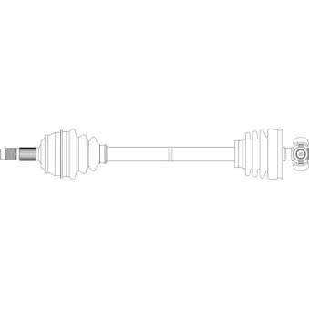Arbre de transmission avant gauche GENERAL RICAMBI FI3088