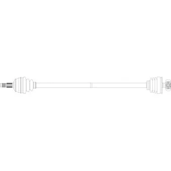 Arbre de transmission avant droit GENERAL RICAMBI FI3089