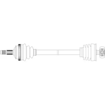 Arbre de transmission avant gauche GENERAL RICAMBI FI3092