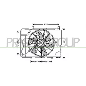 Ventilateur, refroidissement du moteur PRASCO