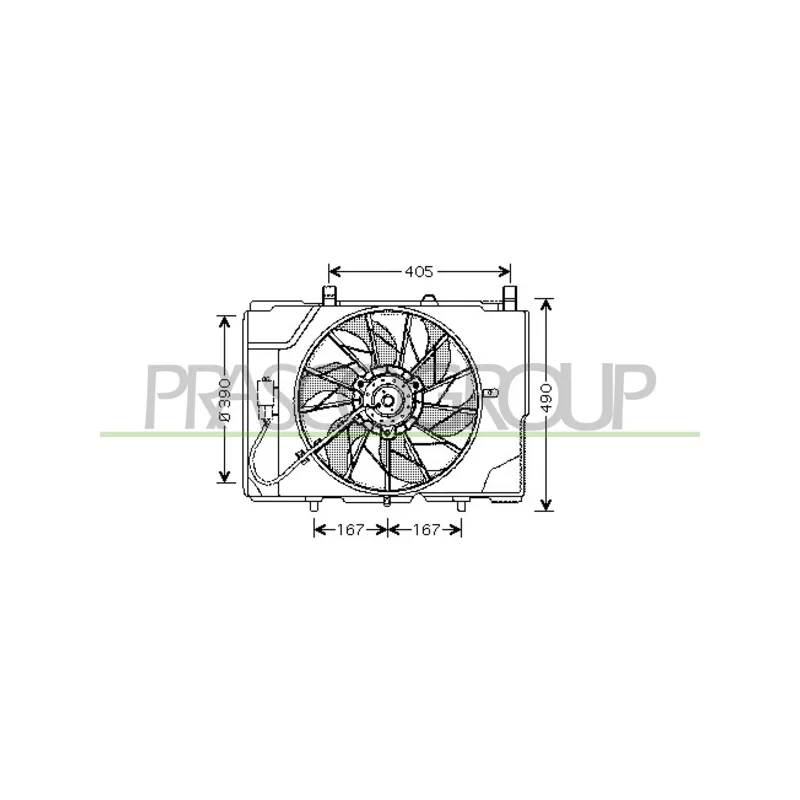 Ventilateur, refroidissement du moteur PRASCO ME025F001