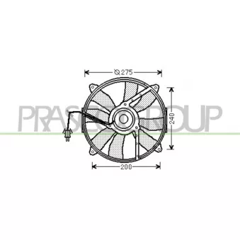 Ventilateur, refroidissement du moteur PRASCO