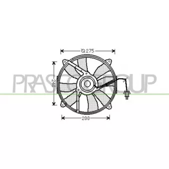 Ventilateur, refroidissement du moteur PRASCO