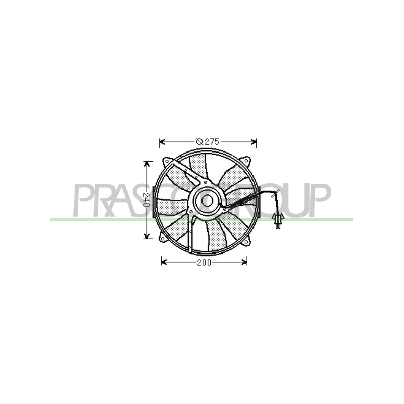 Ventilateur, refroidissement du moteur PRASCO ME025F004