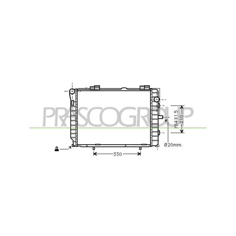 Radiateur, refroidissement du moteur PRASCO ME025R010