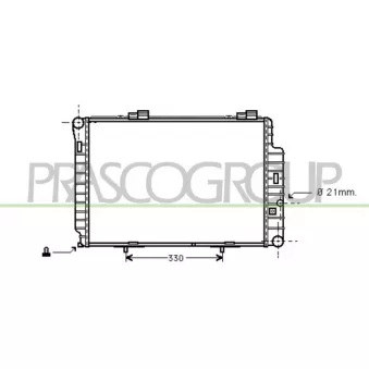 Radiateur, refroidissement du moteur PRASCO ME025R017