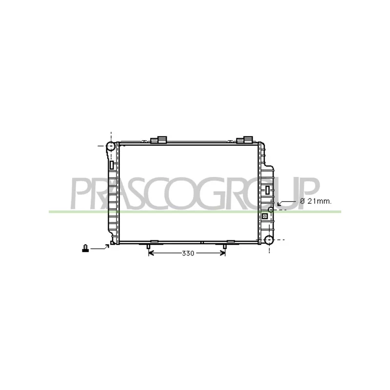 Radiateur, refroidissement du moteur PRASCO ME025R017