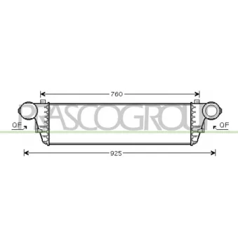 Intercooler, échangeur PRASCO ME026N002