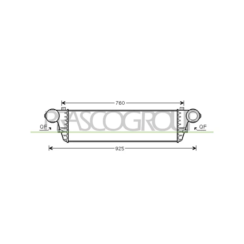 Intercooler, échangeur PRASCO ME026N002