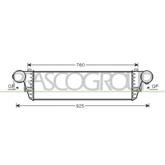 Intercooler, échangeur PRASCO ME026N003