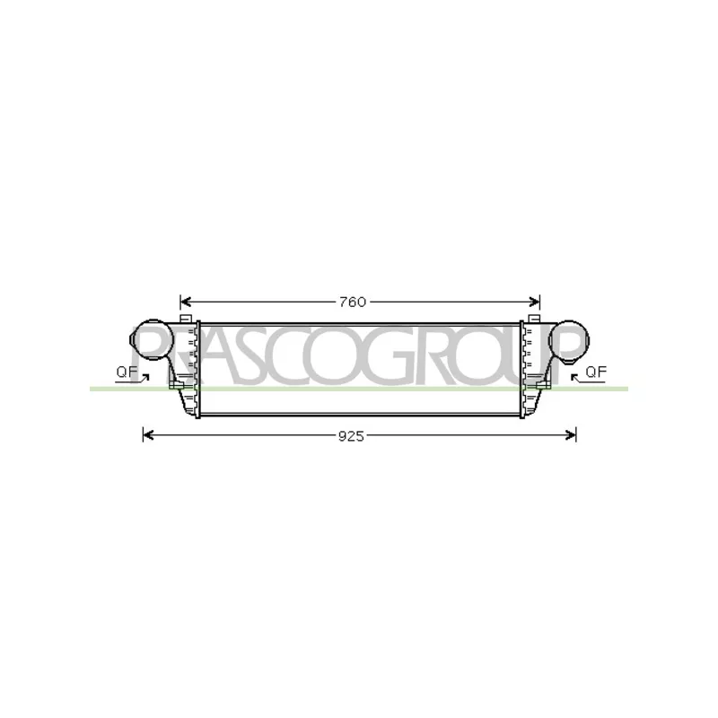 Intercooler, échangeur PRASCO ME026N003
