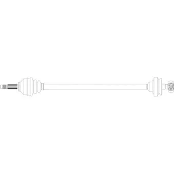 Arbre de transmission avant droit GENERAL RICAMBI FI3103