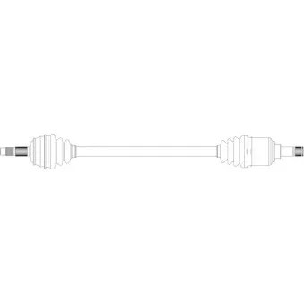 Arbre de transmission avant droit GENERAL RICAMBI FI3108