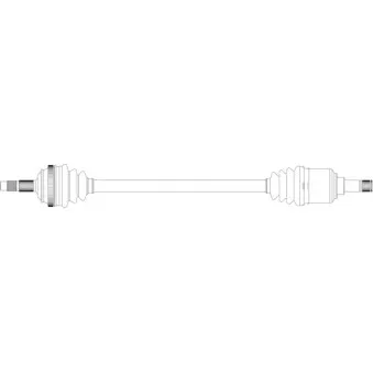 Arbre de transmission avant droit GENERAL RICAMBI FI3110