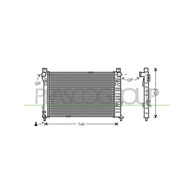 Radiateur, refroidissement du moteur PRASCO ME027R003