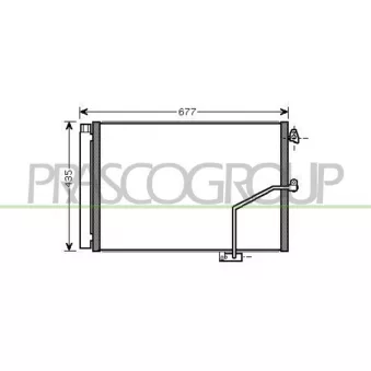 Condenseur, climatisation PRASCO ME029C001
