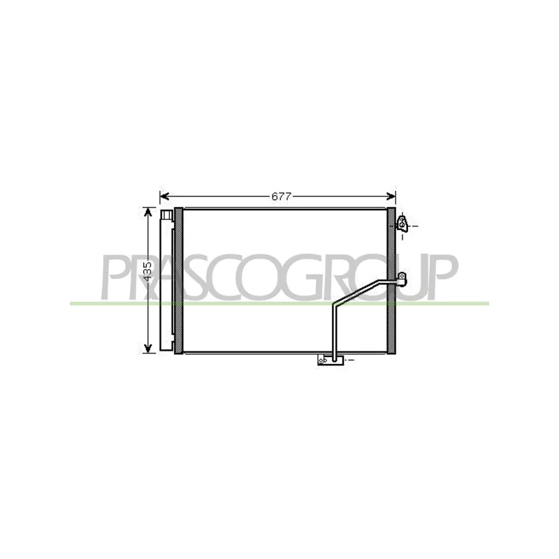 Condenseur, climatisation PRASCO ME029C001