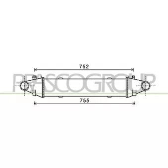Intercooler, échangeur PRASCO ME029N001