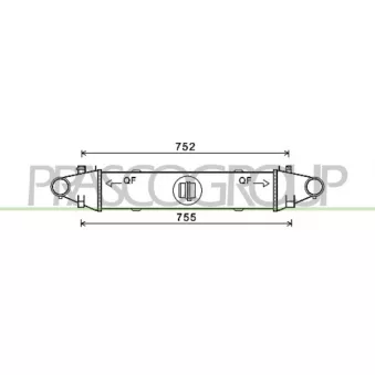 Intercooler, échangeur PRASCO ME029N002