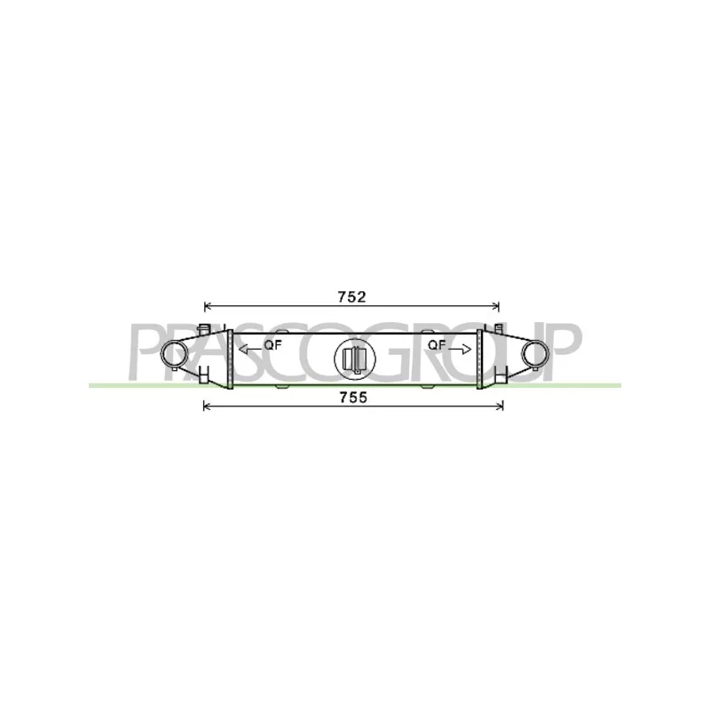 Intercooler, échangeur PRASCO ME029N002