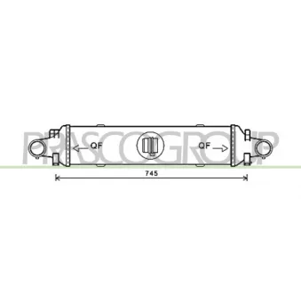 Intercooler, échangeur PRASCO ME029N004