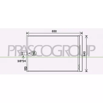 Condenseur, climatisation PRASCO ME030C002