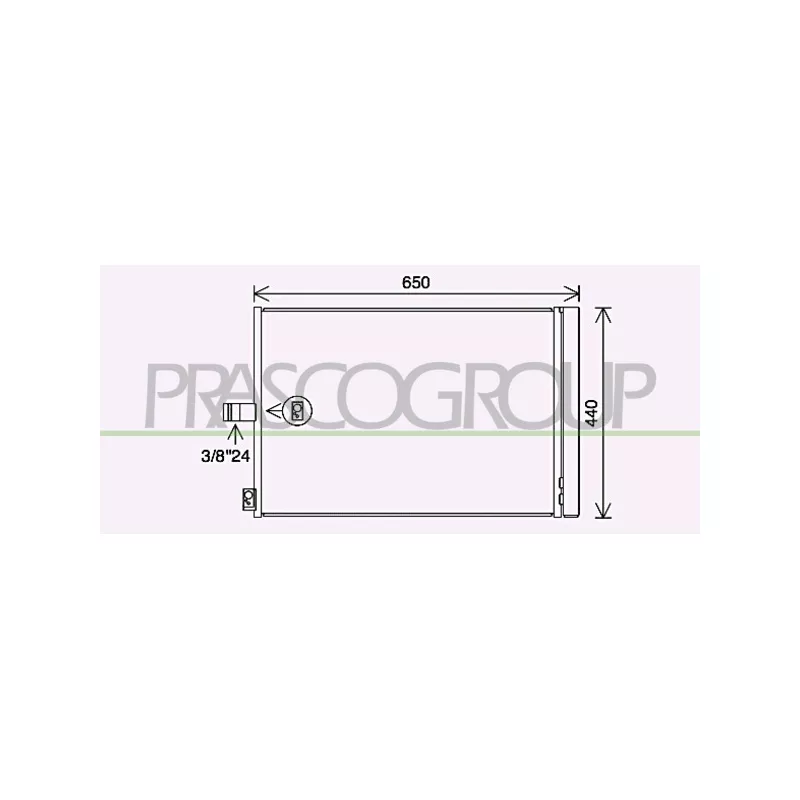 Condenseur, climatisation PRASCO ME030C002
