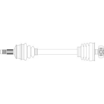 Arbre de transmission avant gauche GENERAL RICAMBI FI3126