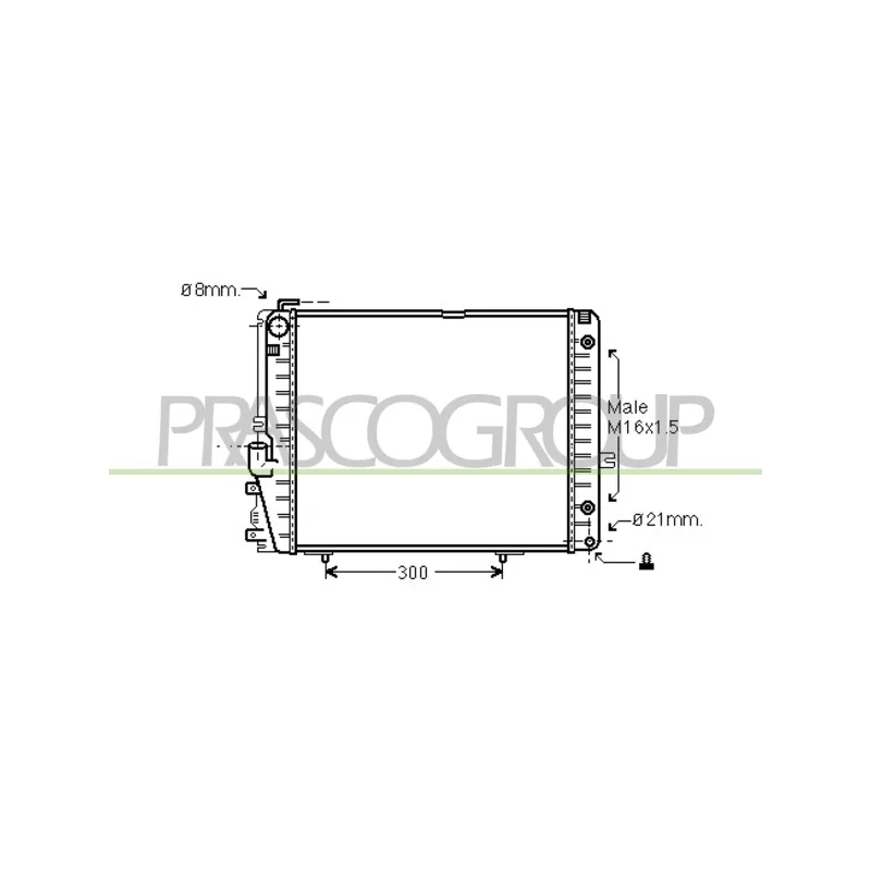 Radiateur, refroidissement du moteur PRASCO ME031R006