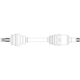 Arbre de transmission avant gauche GENERAL RICAMBI FI3128