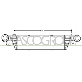 Intercooler, échangeur PRASCO ME035N002