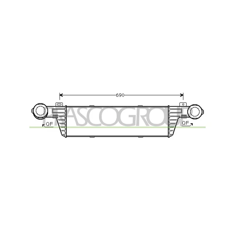 Intercooler, échangeur PRASCO ME035N002