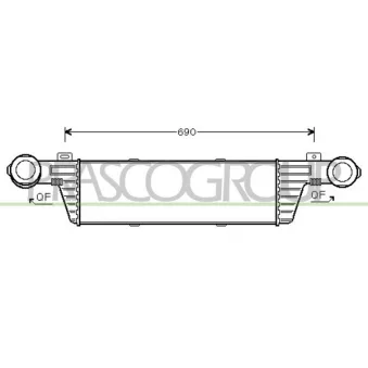 Intercooler, échangeur PRASCO ME035N003