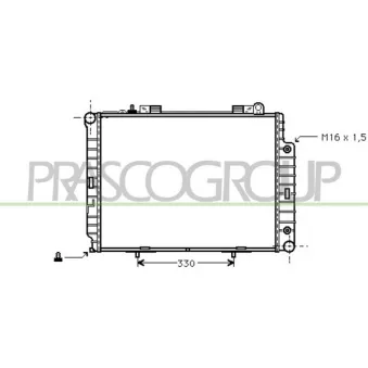 Radiateur, refroidissement du moteur PRASCO ME035R021