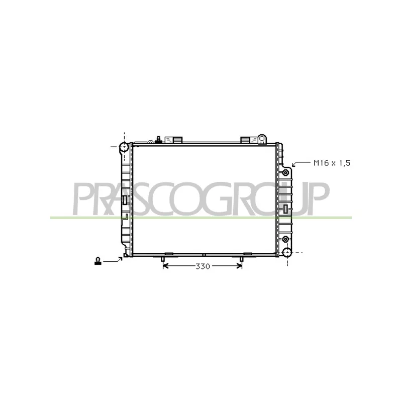 Radiateur, refroidissement du moteur PRASCO ME035R021