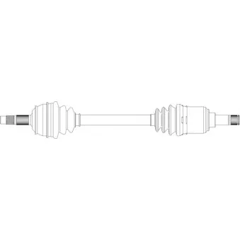 Arbre de transmission avant gauche GENERAL RICAMBI FI3154