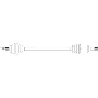 Arbre de transmission avant droit GENERAL RICAMBI FI3155