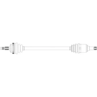 Arbre de transmission avant droit GENERAL RICAMBI FI3157