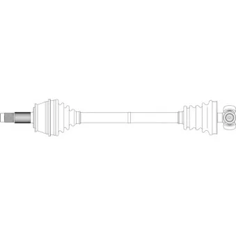 Arbre de transmission avant gauche GENERAL RICAMBI FI3158