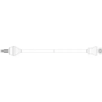 Arbre de transmission avant droit GENERAL RICAMBI FI3159