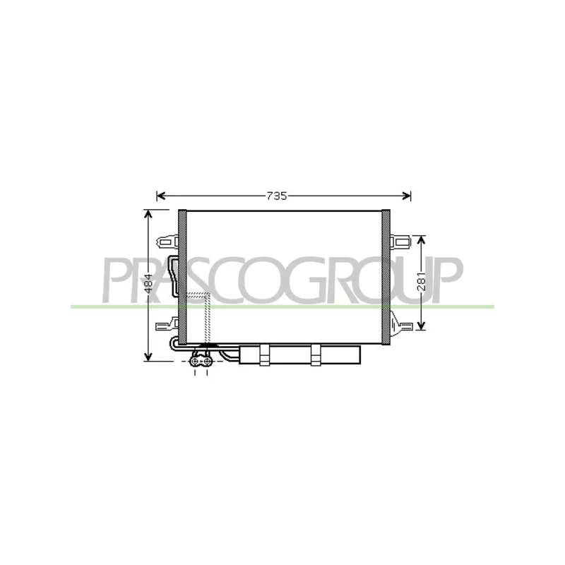 Condenseur, climatisation PRASCO ME039C001