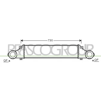 Intercooler, échangeur PRASCO ME039N001
