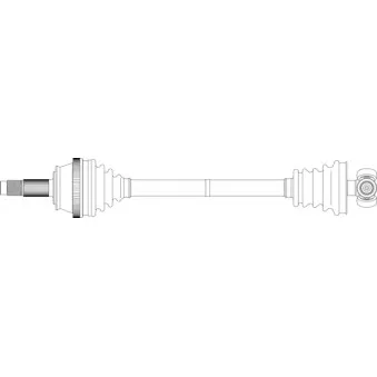 Arbre de transmission avant gauche GENERAL RICAMBI FI3160