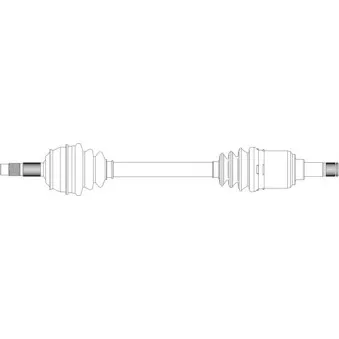 Arbre de transmission avant gauche GENERAL RICAMBI FI3180