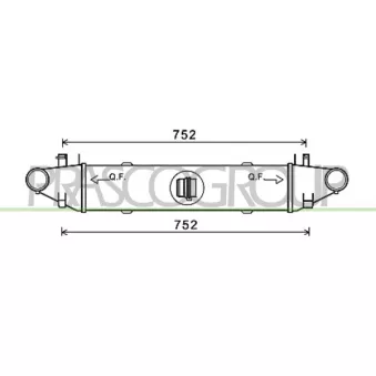 Intercooler, échangeur PRASCO ME043N001