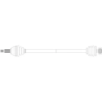 Arbre de transmission avant droit GENERAL RICAMBI FI3203