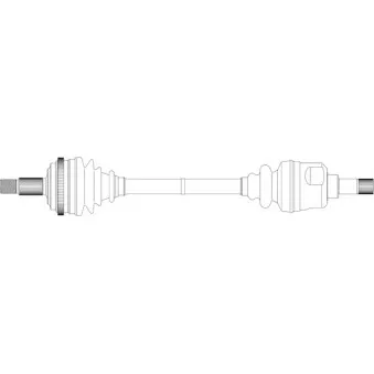 Arbre de transmission avant gauche GENERAL RICAMBI FI3216