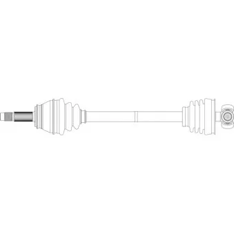 Arbre de transmission avant gauche GENERAL RICAMBI FI3234