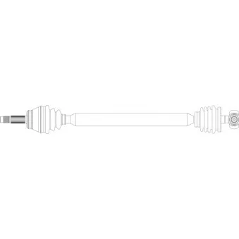 Arbre de transmission avant droit GENERAL RICAMBI FI3235